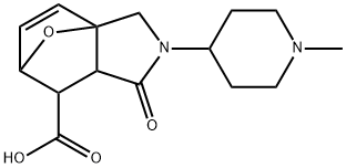 2-(1-METHYLPIPERIDIN-4-YL)-1-OXO-1,2,3,6,7,7A-HEXAHYDRO-3A,6-EPOXYISOINDOLE-7-CARBOXYLIC ACID Struktur