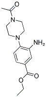 ETHYL 4-(4-ACETYLPIPERAZIN-1-YL)-3-AMINOBENZOATE Struktur