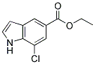 7-CHLORO-1H-INDOLE-5-CARBOXYLIC ACID ETHYL ESTER Struktur