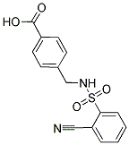 4-([[(2-CYANOPHENYL)SULFONYL]AMINO]METHYL)BENZOIC ACID Struktur