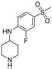 N-[2-FLUORO-4-(METHYLSULFONYL)PHENYL]PIPERIDIN-4-AMINE Struktur