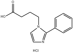 4-(2-PHENYL-1H-IMIDAZOL-1-YL)BUTANOIC ACIDHYDROCHLORIDE Struktur