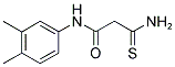 3-AMINO-N-(3,4-DIMETHYLPHENYL)-3-THIOXOPROPANAMIDE Struktur