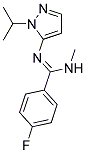 4-FLUORO-N'-(1-ISOPROPYL-1H-PYRAZOL-5-YL)-N-METHYLBENZENECARBOXIMIDAMIDE Struktur