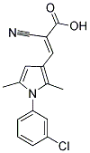 (2E)-3-[1-(3-CHLOROPHENYL)-2,5-DIMETHYL-1H-PYRROL-3-YL]-2-CYANOACRYLIC ACID Struktur