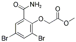 METHYL (2,4-DIBROMO-6-CARBAMOYL-PHENOXY)ACETATE Struktur