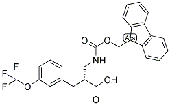 (R)-2-[(9H-FLUOREN-9-YLMETHOXYCARBONYLAMINO)-METHYL]-3-(3-TRIFLUOROMETHOXY-PHENYL)-PROPIONIC ACID Struktur