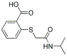 2-[[2-(ISOPROPYLAMINO)-2-OXOETHYL]THIO]BENZOIC ACID Struktur