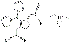 N, N, N-TRIETHYLETHANAMINIUM [[3-(2,2-DICYANOETHENYL)-2-N,N-DIPHENYLAMINO-2-CYCLOPENTEN-1-YLIDENE] METHYL] PROPANEDINITRILE Struktur