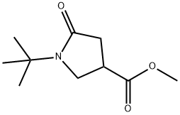 METHYL 1-TERT-BUTYL-5-OXO-3-PYRROLIDINECARBOXYLATE Struktur