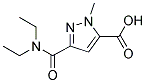 5-DIETHYLCARBAMOYL-2-METHYL-2 H-PYRAZOLE-3-CARBOXYLIC ACID Struktur