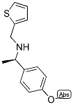 (R)-1-(4-METHOXYPHENYL)-N-(THIOPHEN-2-YLMETHYL)ETHANAMINE Struktur