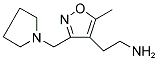 (2-[5-METHYL-3-(PYRROLIDIN-1-YLMETHYL)ISOXAZOL-4-YL]ETHYL)AMINE Struktur