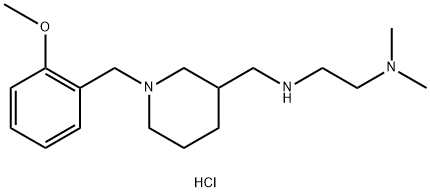 N'-([1-(2-METHOXYBENZYL)PIPERIDIN-3-YL]METHYL)-N,N-DIMETHYLETHANE-1,2-DIAMINE TRIHYDROCHLORIDE Struktur