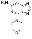 5-(4-METHYLPIPERAZIN-1-YL)[1,2,4]TRIAZOLO[1,5-C]PYRIMIDIN-7-AMINE Struktur