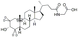 グリコリトコール酸‐2,2,4,4‐D4 化學(xué)構(gòu)造式