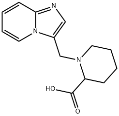 1-IMIDAZO[1,2-A]PYRIDIN-3-YLMETHYL-PIPERIDINE-2-CARBOXYLIC ACID Struktur