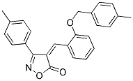 (4Z)-4-{2-[(4-METHYLBENZYL)OXY]BENZYLIDENE}-3-(4-METHYLPHENYL)ISOXAZOL-5(4H)-ONE Struktur