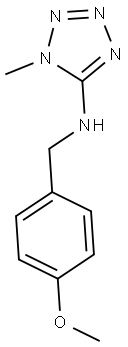 N-(4-METHOXYBENZYL)-1-METHYL-1H-TETRAZOL-5-AMINE Struktur