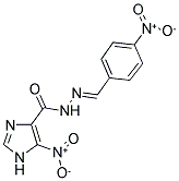 5-NITRO-N'-[(1E)-(4-NITROPHENYL)METHYLENE]-1H-IMIDAZOLE-4-CARBOHYDRAZIDE Struktur