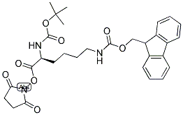 BOC-LYS(FMOC)-OSU Struktur