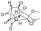 2,3,5,6-TETRACHLORO-4,4-DIMETHOXYPENTACYCLO[5.4.0.0(2,6).0(3,10).0(5,9)]UNDECANE-8,11-DIONE Struktur