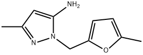 5-METHYL-2-(5-METHYL-FURAN-2-YLMETHYL)-2H-PYRAZOL-3-YLAMINE Struktur