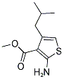 METHYL 2-AMINO-4-ISOBUTYLTHIOPHENE-3-CARBOXYLATE Struktur