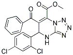 METHYL 6-BENZOYL-5-(2,4-DICHLOROPHENYL)-4,5-DIHYDROTETRAZOLO[1,5-A]PYRIMIDINE-7-CARBOXYLATE Struktur