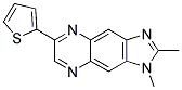 1,2-DIMETHYL-6-(2-THIENYL)-IMIDAZOLO[5,4-G]QUINOXALINE Struktur