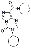 3-CYCLOHEXYL-8-(PIPERIDIN-1-YLCARBONYL)IMIDAZO[5,1-D][1,2,3,5]TETRAZIN-4(3H)-ONE Struktur