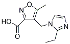 4-[(2-ETHYL-1H-IMIDAZOL-1-YL)METHYL]-5-METHYLISOXAZOLE-3-CARBOXYLIC ACID Struktur