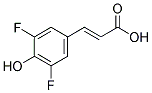 3,5-DIFLUORO-4-HYDROXYCINNAMIC ACID Struktur