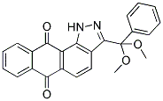 3-(DIMETHOXY(PHENYL)METHYL)-1H-NAPHTHO[2,3-G]INDAZOLE-6,11-DIONE Struktur