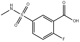 2-FLUORO-5-METHYLSULFAMOYL-BENZOIC ACID Struktur