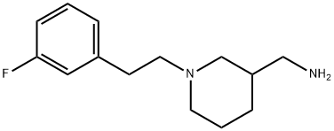 ((1-[2-(3-FLUOROPHENYL)ETHYL]PIPERIDIN-3-YL)-METHYL)AMINE Struktur