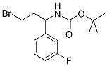 TERT-BUTYL 3-BROMO-1-(3-FLUOROPHENYL)PROPYLCARBAMATE Struktur