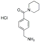 1-[4-(PIPERIDIN-1-YLCARBONYL)PHENYL]METHANAMINE HYDROCHLORIDE Struktur