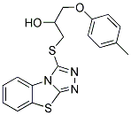 1-(BENZO[4,5]THIAZOLO[2,3-C][1,2,4]TRIAZOL-3-YLSULFANYL)-3-P-TOLYLOXY-PROPAN-2-OL Struktur