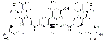 (Z-ALA-ARG)2RH110 2HCL Struktur