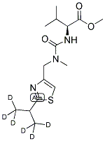 N-[[N-METHYL-N-[(2-ISOPROPYL-1,1,1,3,3,3-D6)-4-THIAZOLYL]METHYL]AMINO]CARBONYL-L-VALINE METHYL ESTER Struktur