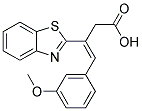 3-BENZOTHIAZOL-2-YL-4-(3-METHOXY-PHENYL)-BUT-3-ENOIC ACID Struktur