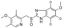 OMEPRAZOLE-D3 (BENZIMIDAZOLE-4,6,7-D3) Struktur