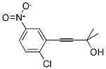 4-(2-CHLORO-5-NITROPHENYL)-2-METHYL-3-BUTYN-2-OL Struktur