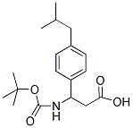 3-TERT-BUTOXYCARBONYLAMINO-3-(4-ISOBUTYL-PHENYL)-PROPIONIC ACID Struktur