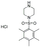 1-[(PENTAMETHYLPHENYL)SULFONYL]PIPERAZINE HYDROCHLORIDE Struktur