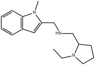 [(1-ETHYLPYRROLIDIN-2-YL)METHYL][(1-METHYL-1H-INDOL-2-YL)METHYL]AMINE Struktur