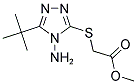 METHYL [(4-AMINO-5-TERT-BUTYL-4H-1,2,4-TRIAZOL-3-YL)SULFANYL]ACETATE Struktur