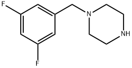 1-(3,5-DIFLUOROBENZYL)PIPERAZINE Struktur