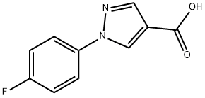 1-(4-FLUORO-PHENYL)-1H-PYRAZOLE-4-CARBOXYLIC ACID Struktur